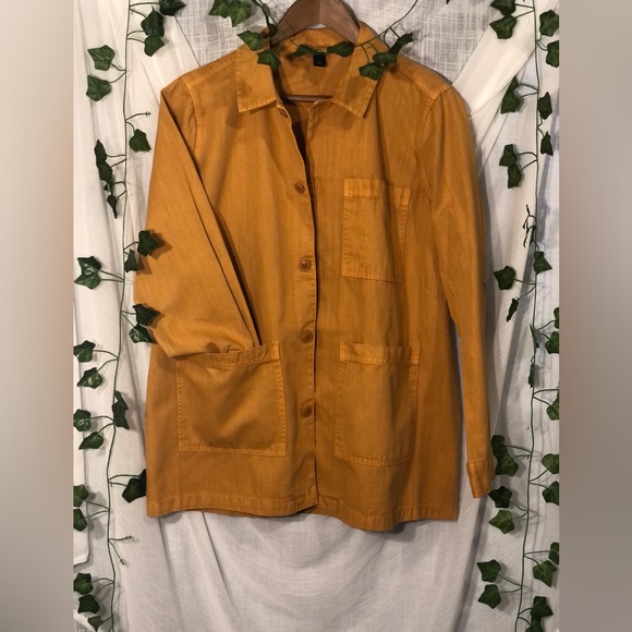Women's Utility Jacket in Mustard - Picture 1 of 3